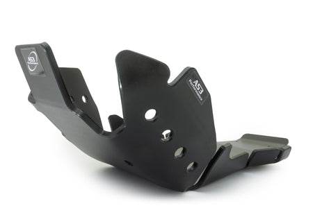 KTM 250 300 SX XC 2017-2018 AS3 DTC PLASTIC SKID PLATE AND LINKAGE GUARD BLACK