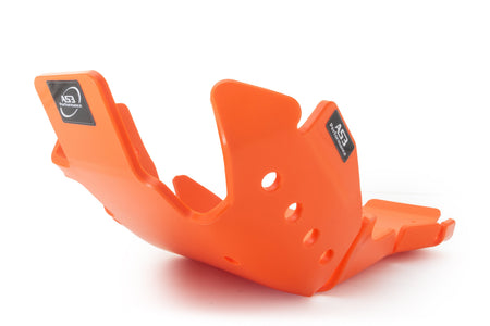 KTM 250 300 SX XC 2017-2018 AS3 DTC PLASTIC SKID PLATE AND LINKAGE GUARD ORANGE