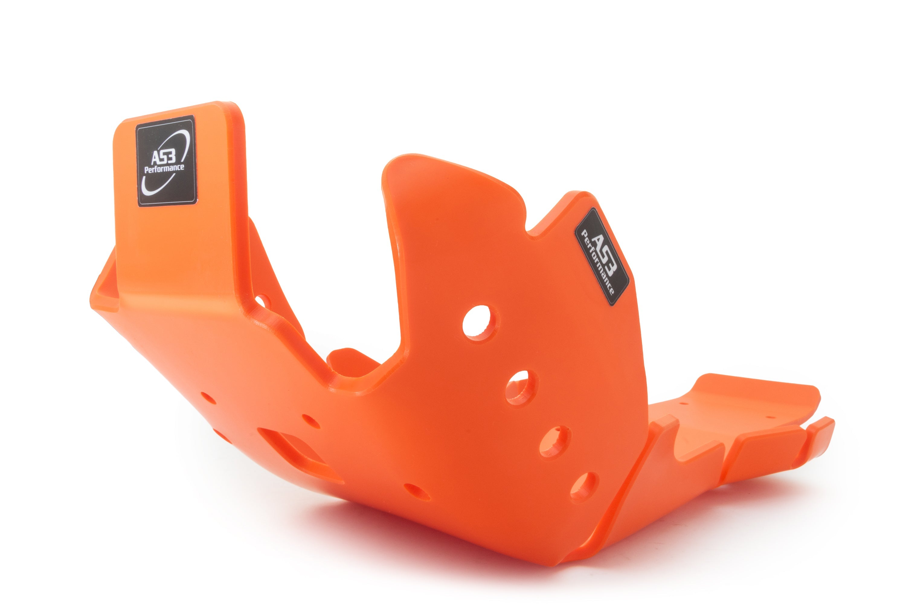 KTM 250 300 SX XC 2020-2022 AS3 DTC PLASTIC SKID PLATE AND LINKAGE GUARD ORANGE