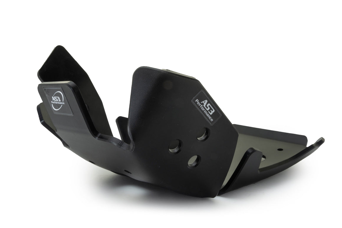 KTM 250 300 SX XC 2023-2025 250 300 EXC XC-W 2024-2025 AS3 DTC PLASTIC SKID PLATE SUMP GUARD BLACK