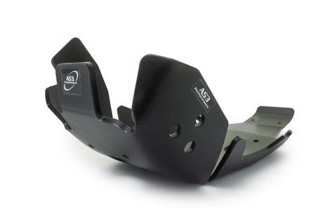 KTM 250 300 SX XC 2023-2025 AS3 DTC PLASTIC SKID PLATE AND LINKAGE GUARD BLACK