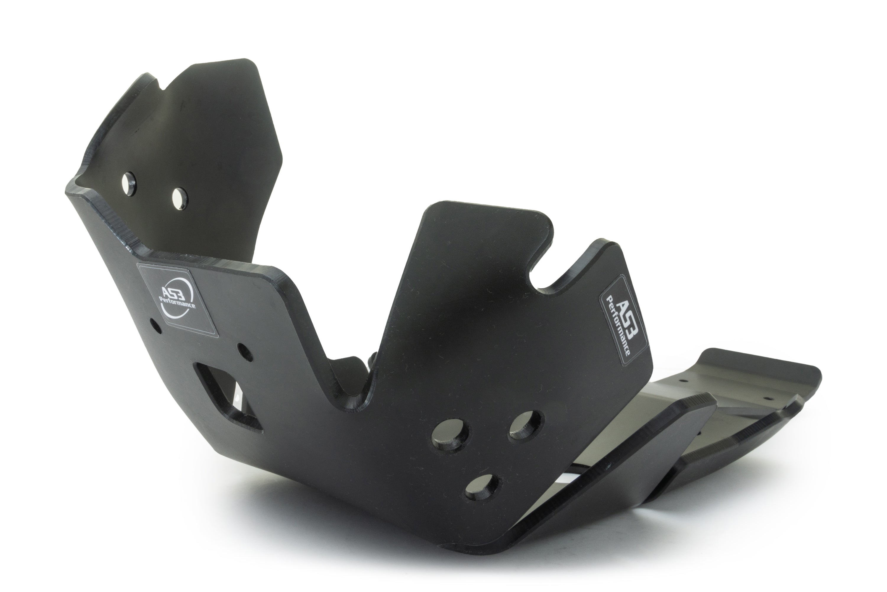 KTM 250 350 SX-F XC-F 2023-2025 AS3 DTC PLASTIC SKID PLATE AND LINKAGE GUARD BLACK