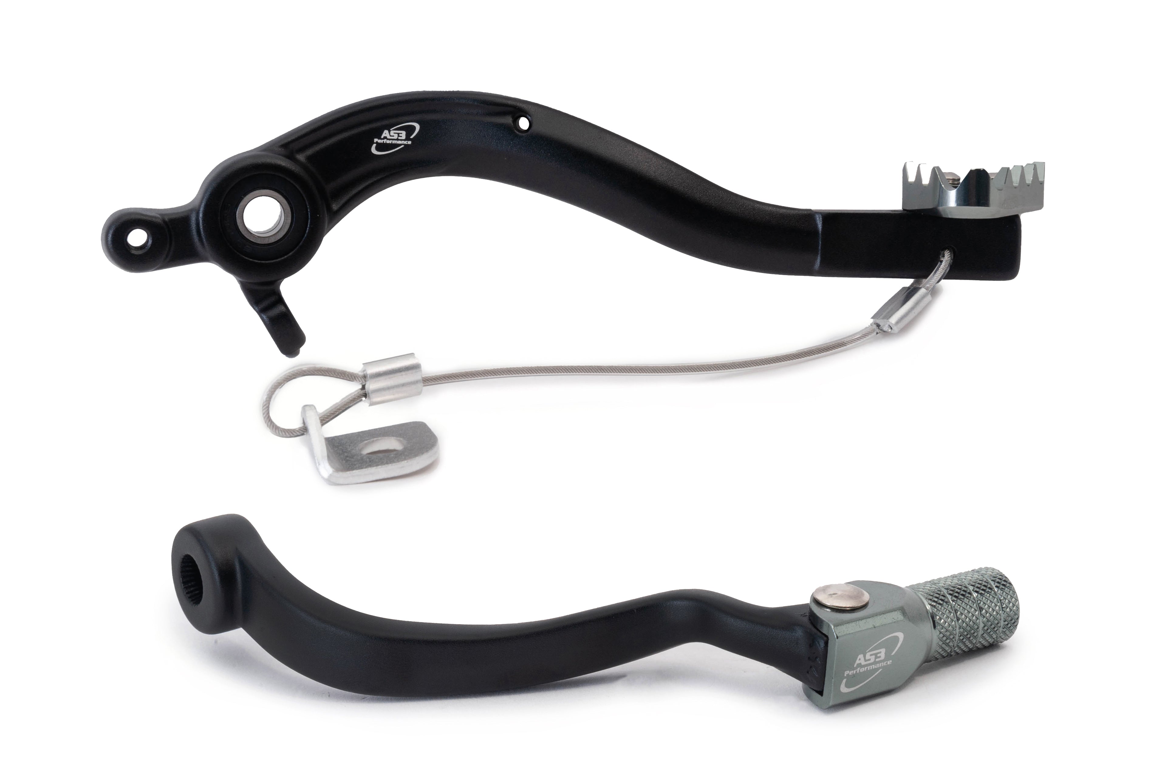 AS3 Factory Series Rempedaal & Versnellingspook Zwart