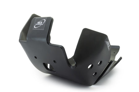 KTM 450 SX-F XC-F 2023-2025 AS3 DTC PLASTIC SKID PLATE AND LINKAGE GUARD BLACK