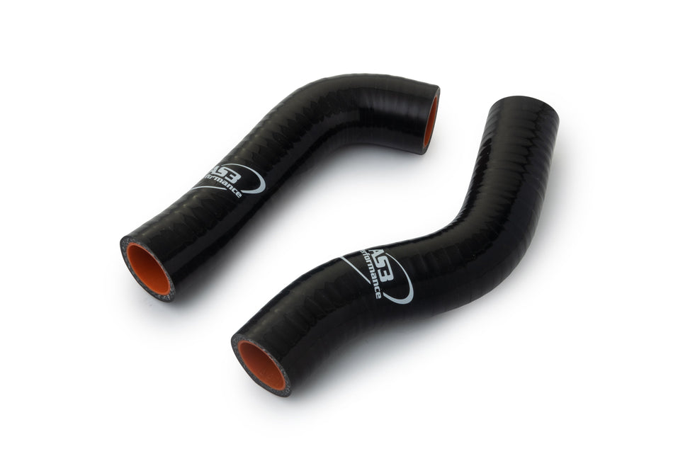KTM 690 DUKE 2008-2018 690 SUPERMOTO 2007-2009 AS3 PERFORMANCE SILICONE RADIATOR HOSES BLACK