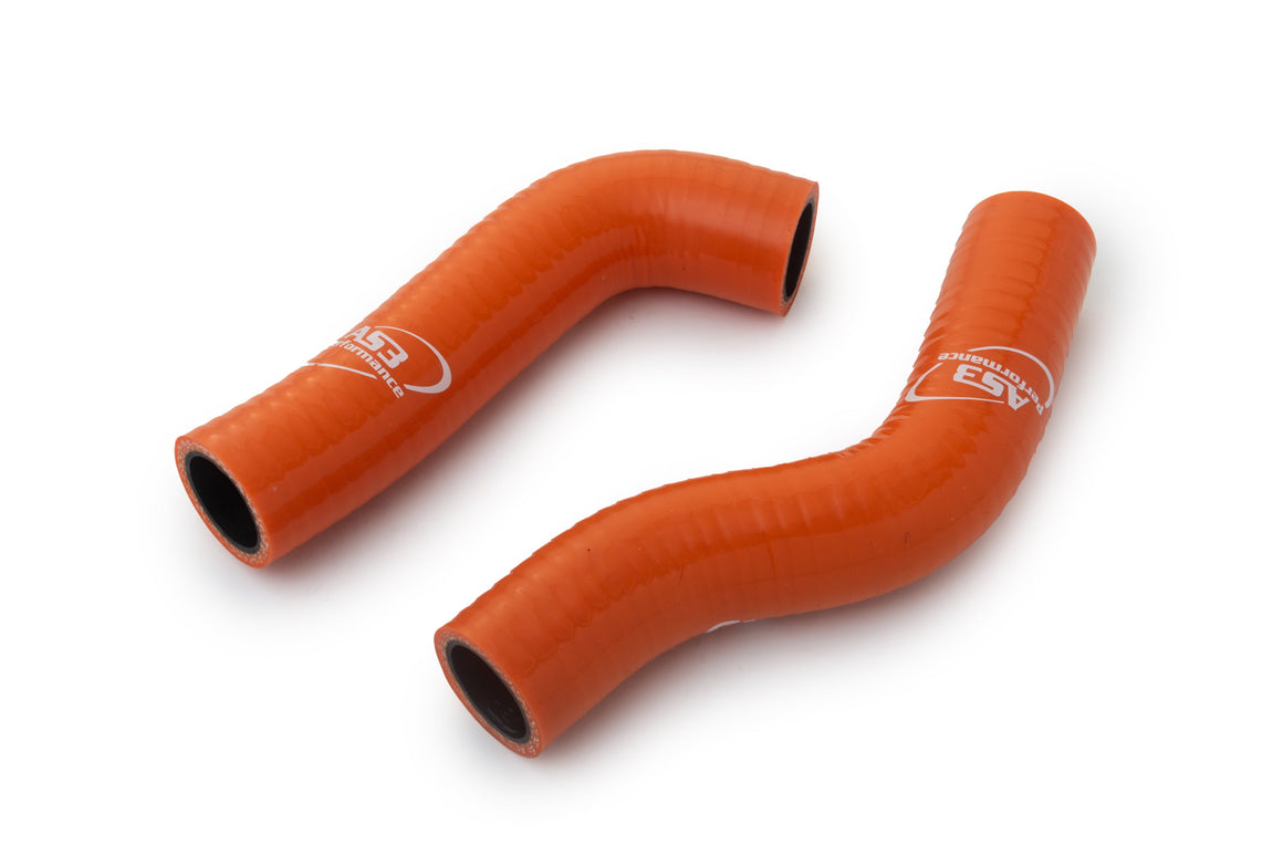 KTM 690 DUKE 2008-2018 690 SUPERMOTO 2007-2009 AS3 PERFORMANCE SILICONE RADIATOR HOSES ORANGE
