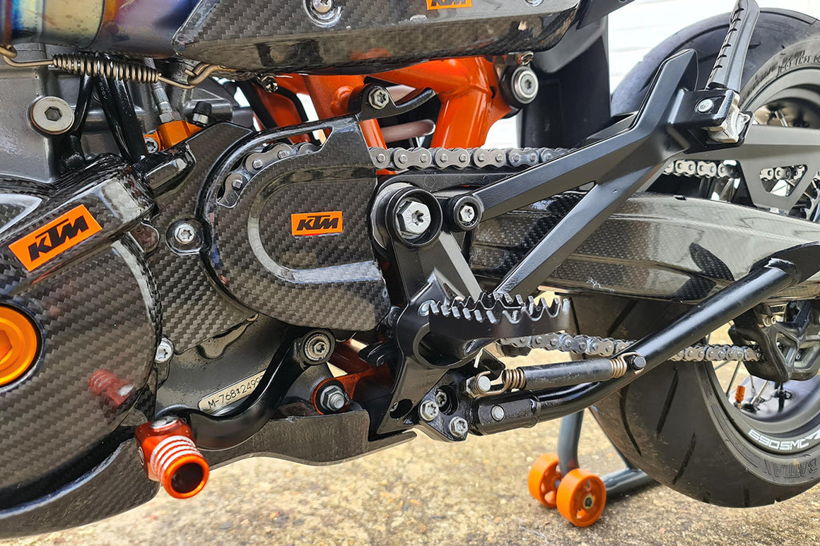 AS3 Versnellingspook & Rempedaal Set Oranje