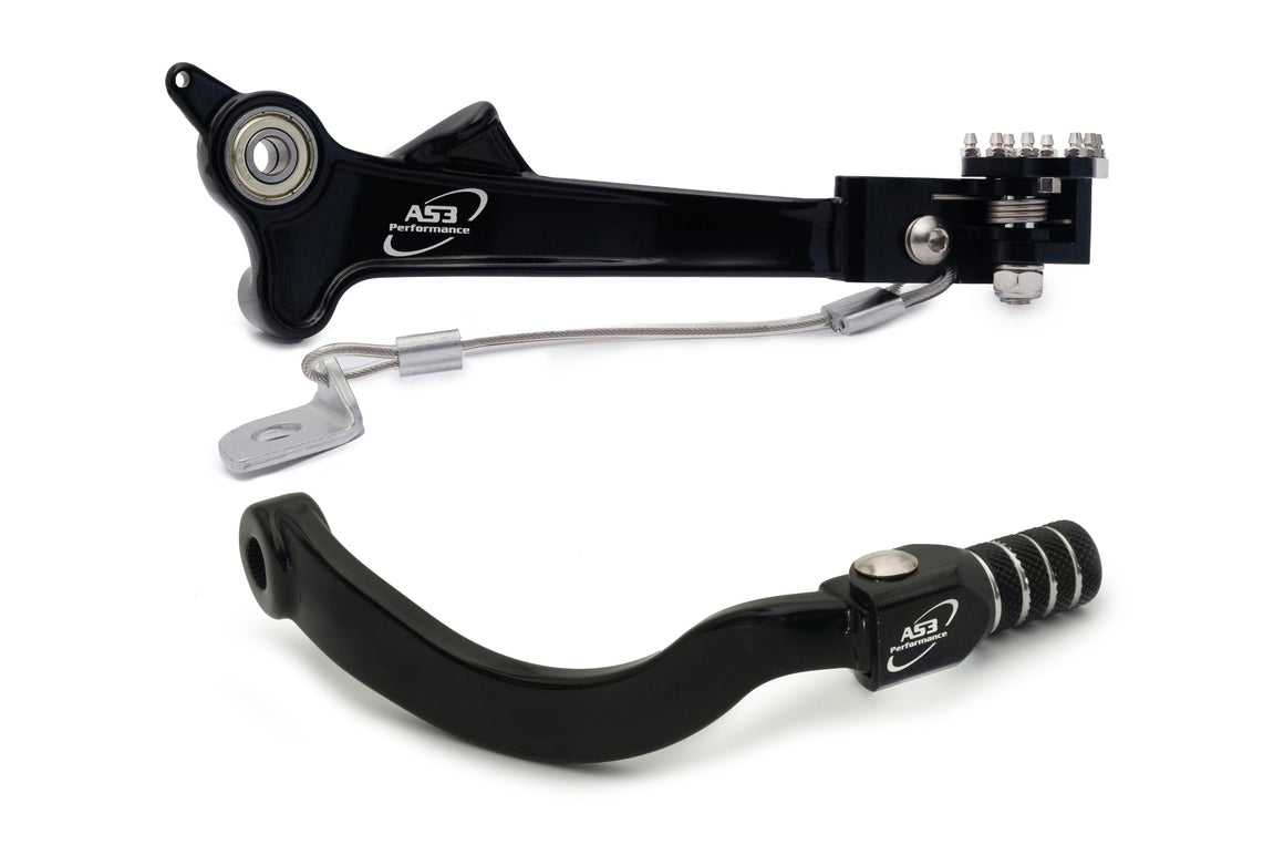 AS3 Versnellingspook & Rempedaal Set Zwart