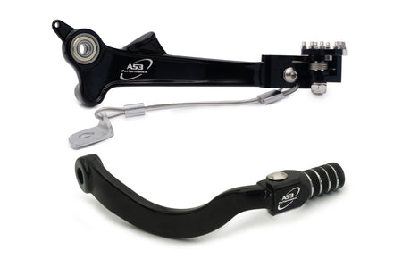 AS3 Versnellingspook & Rempedaal Set Zwart