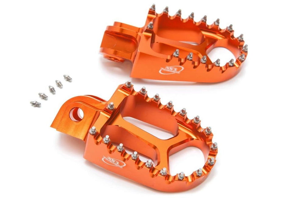 AS3 Racing Series Voetsteunen Oranje