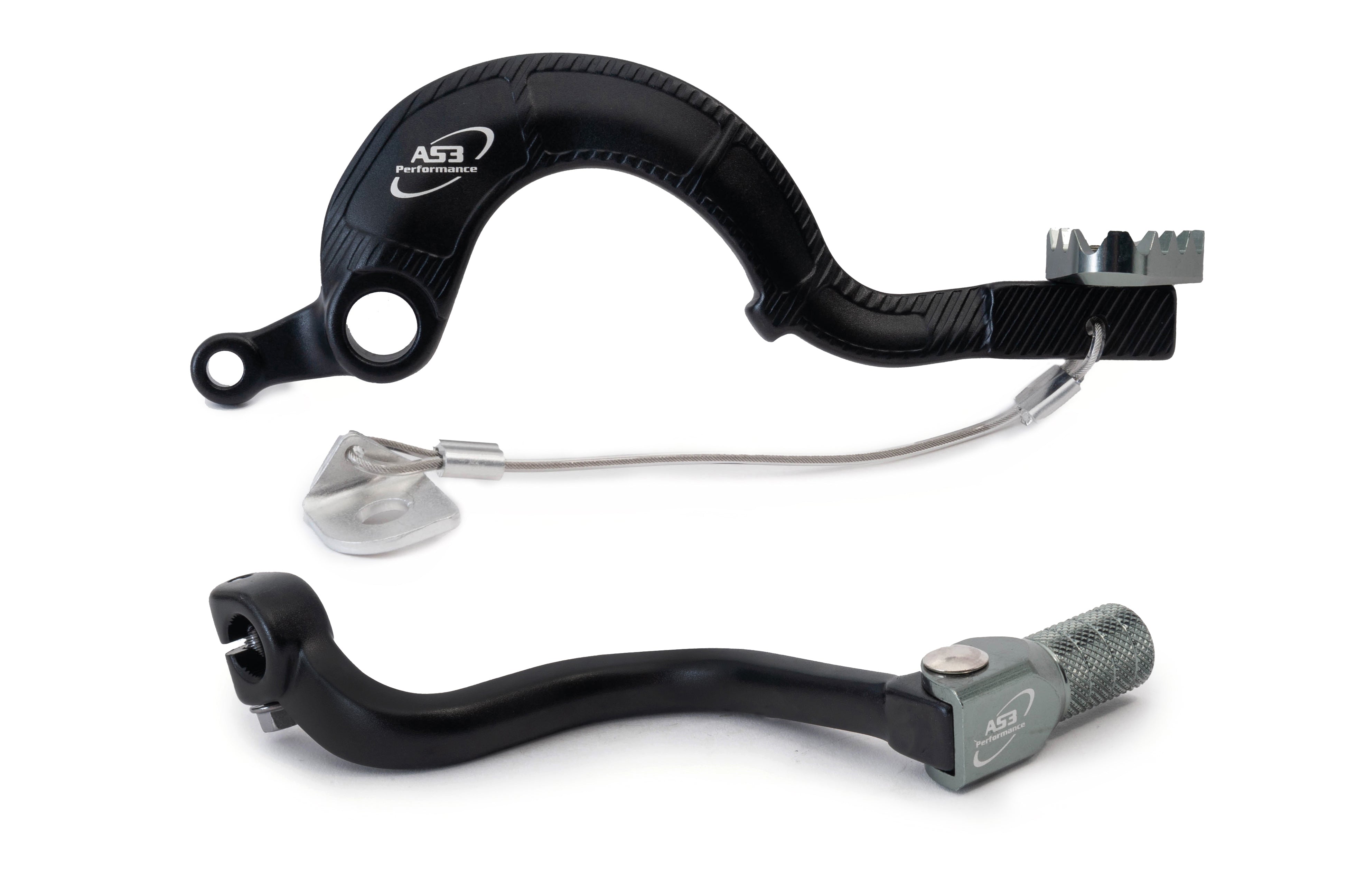 AS3 Factory Series Rempedaal & Versnellingspook Zwart