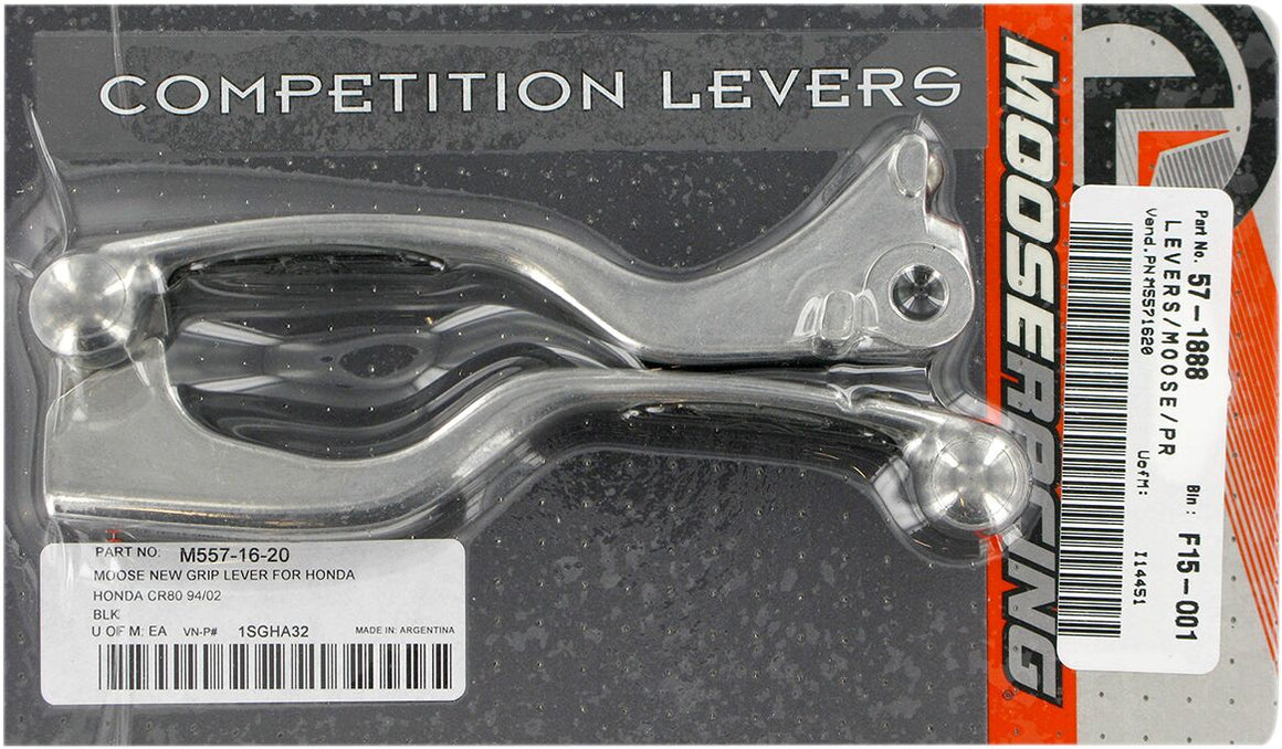 MOOSE Racing Competition rem- en koppelingshendel zwart - Honda (1985-1995) | Femon Parts