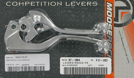 MOOSE Racing Competition rem- en koppelingshendel zilver - Kawasaki (2000-2015) | Femon Parts