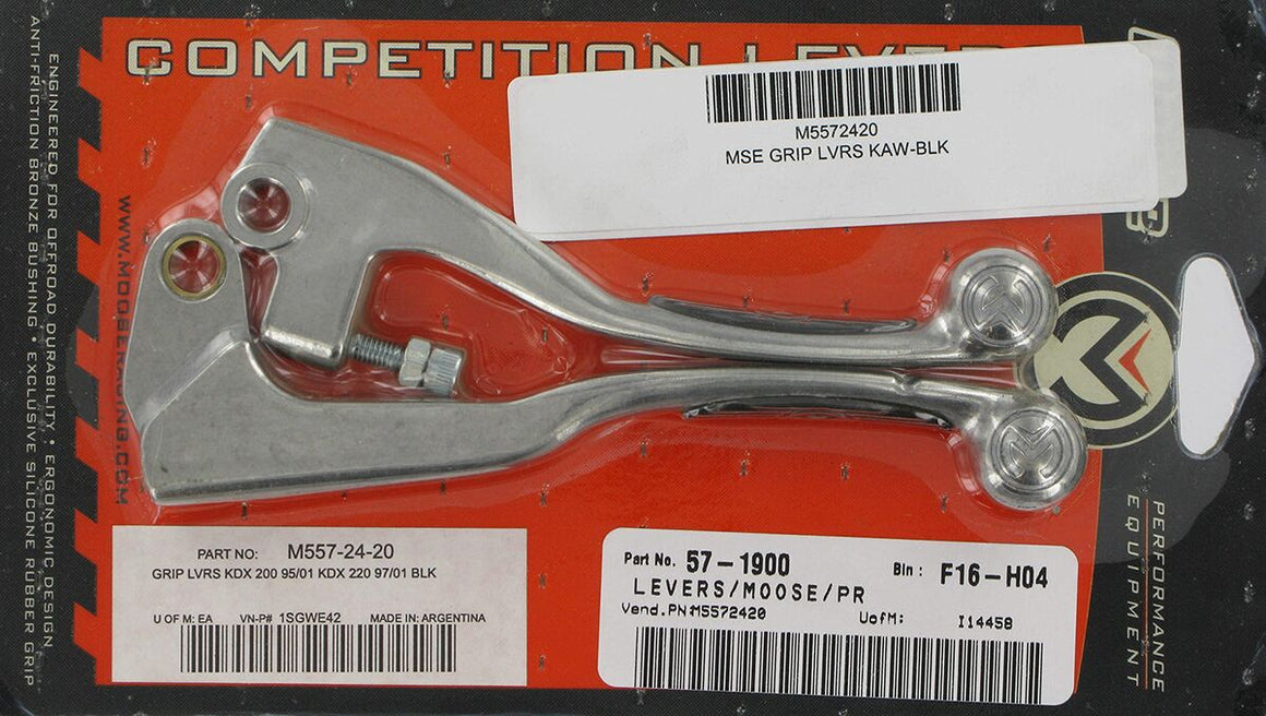 MOOSE Racing Competition rem- en koppelingshendel zwart - Kawasaki (1993-2007) | Femon Parts