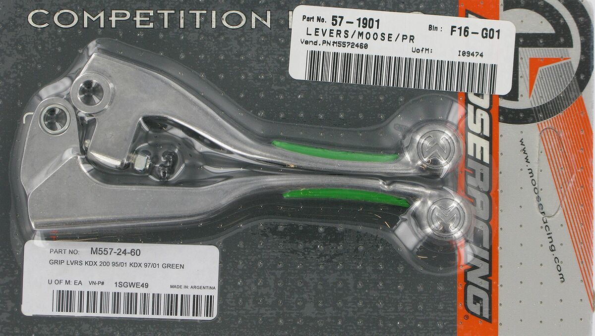 MOOSE Racing Competition rem- en koppelingshendel groen - Kawasaki (1993-2007) | Femon Parts