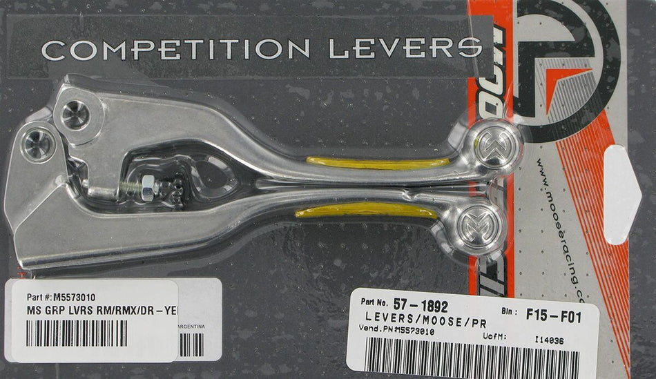 MOOSE Racing Competition rem- en koppelingshendel zilver - Kawasaki (1985-2010) | Femon Parts
