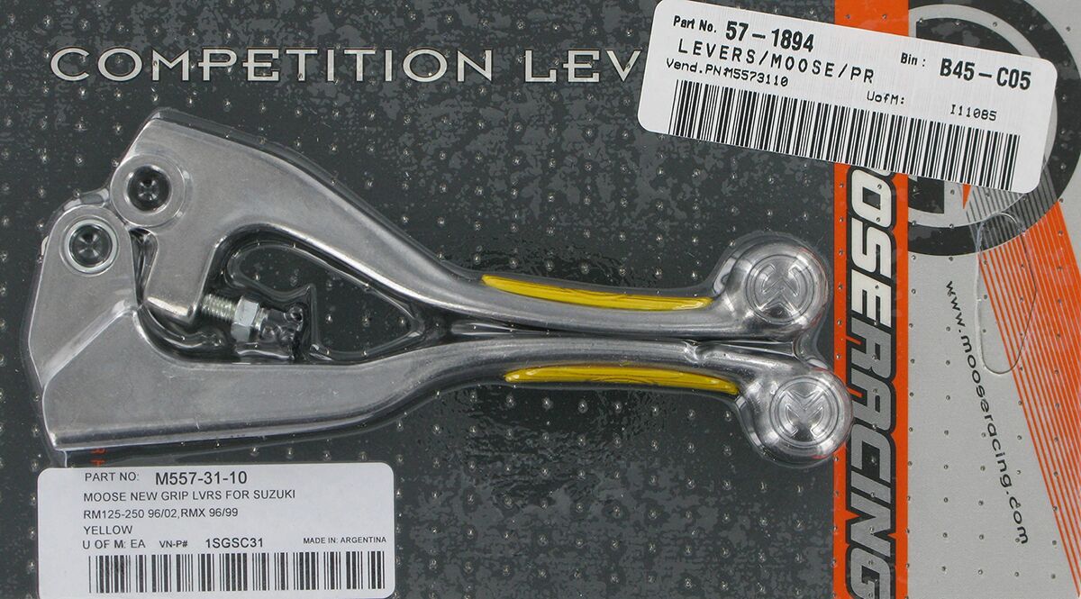 MOOSE Racing Competition rem- en koppelingshendel zilver - Suzuki (1996-2003) | Femon Parts