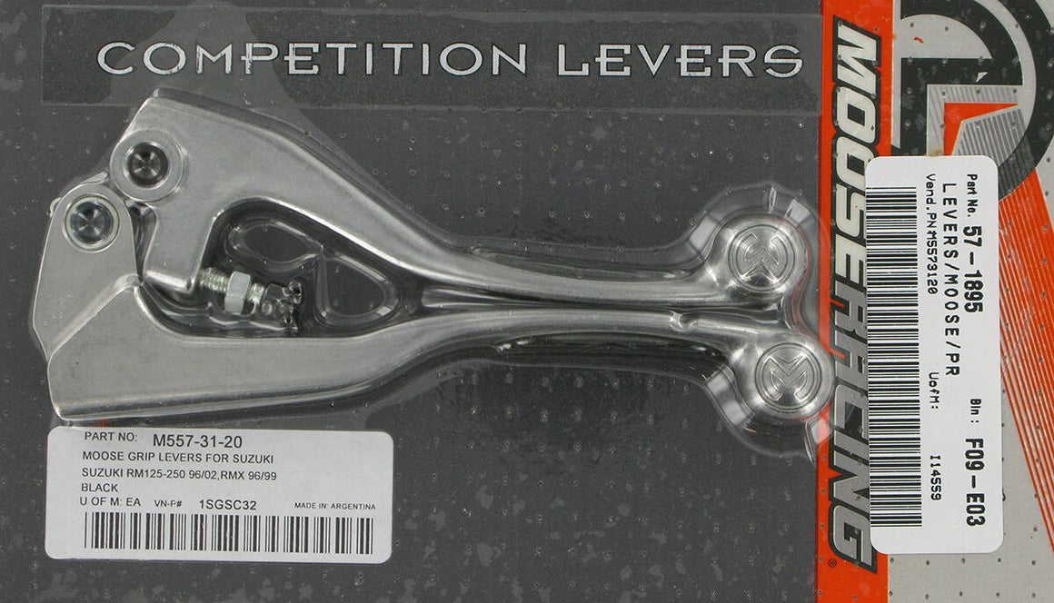 MOOSE Racing Competition rem- en koppelingshendel zwart - Suzuki (1996-2003) | Femon Parts