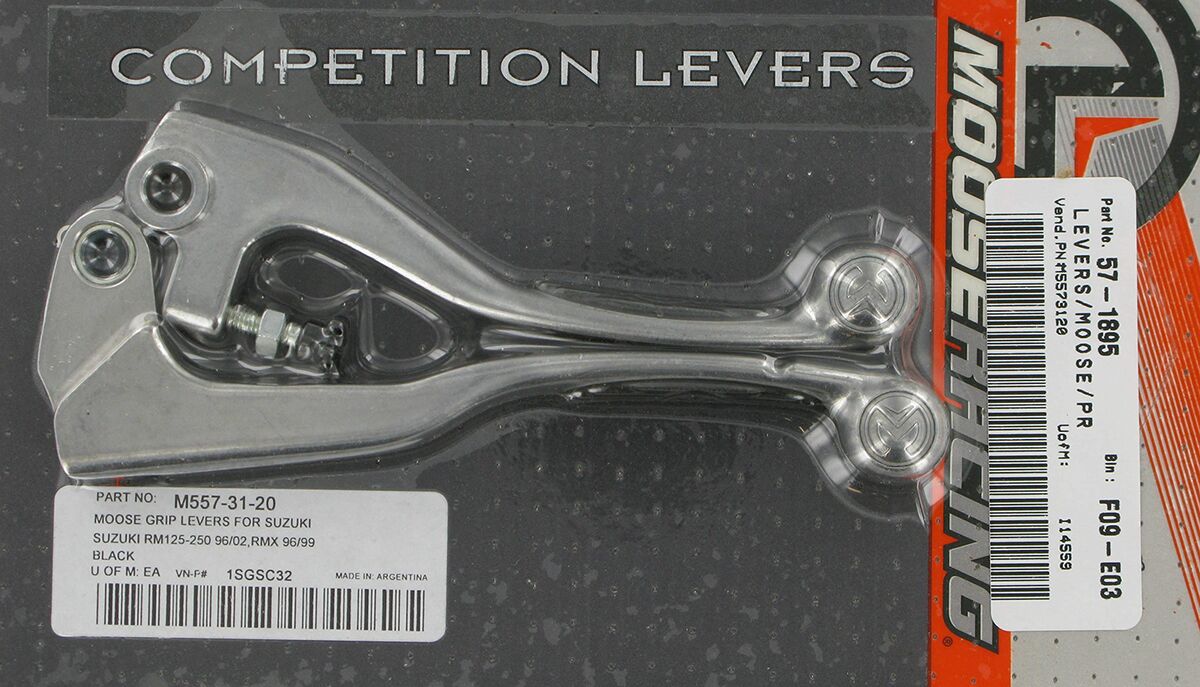 MOOSE Racing Competition rem- en koppelingshendel zwart - Suzuki (1996-2003) | Femon Parts