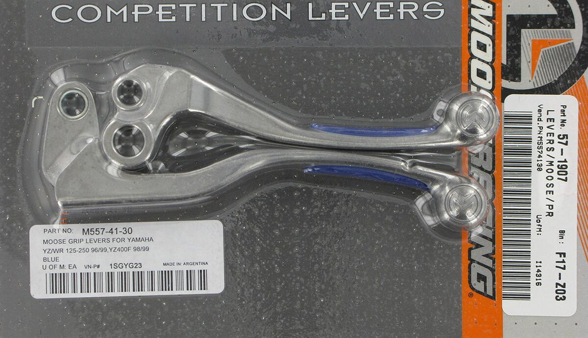 MOOSE Racing Competition rem- en koppelingshendel blauw - Yamaha (1996-2000) | Femon Parts