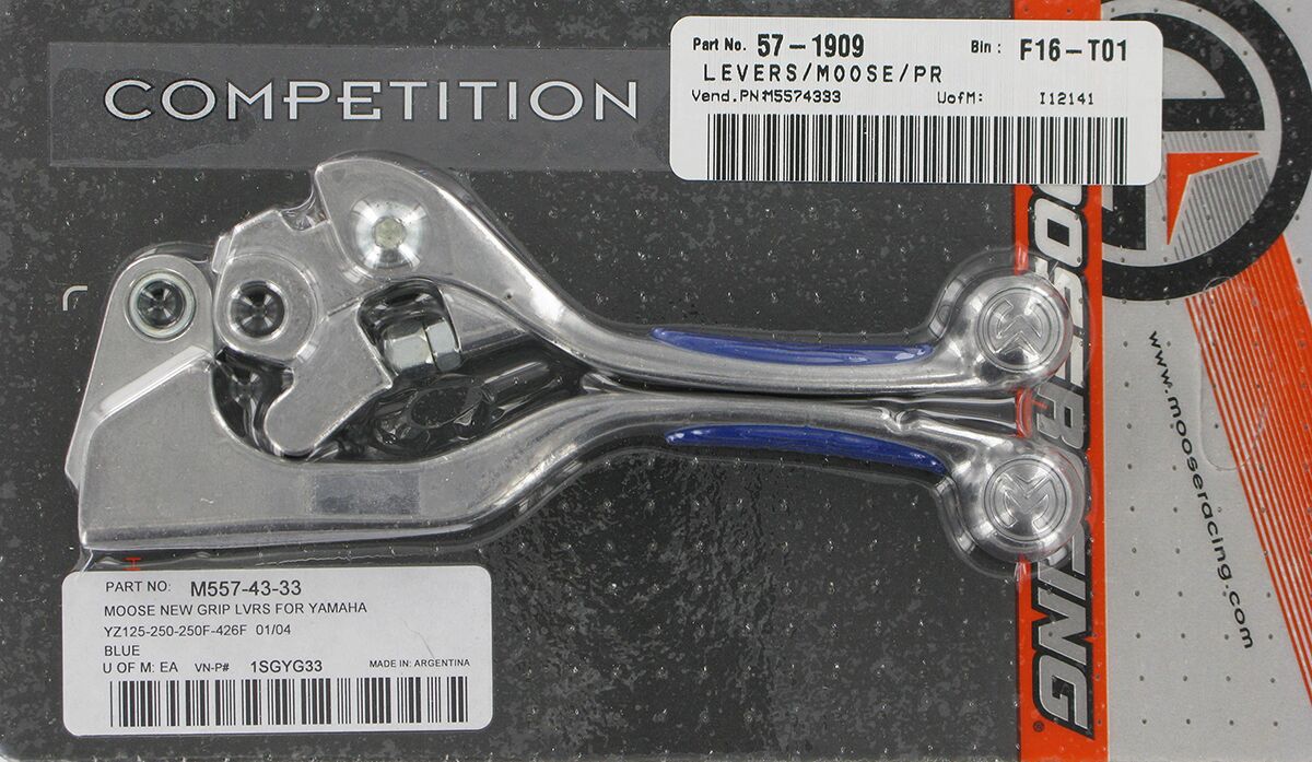 MOOSE Racing Competition rem- en koppelingshendel blauw - Yamaha WR-250 F / YZ-125 e.a. (2001-2007) | Femon Parts