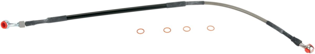 MOOSE Racing remslang roestvrij staal zilver - Yamaha WR-250 F / WR-450 F e.a. (2003-2004) | Femon Parts