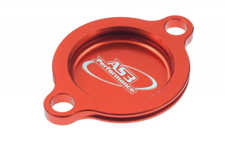 KTM 250 350 400 450 500 530 SX-F EXC-F XC-F XCF-W SMR 2007-2023 AS3 OIL FILTER CAP COVER ORANGE