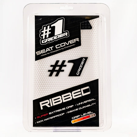 RIBBED Seat Cover - White/Black