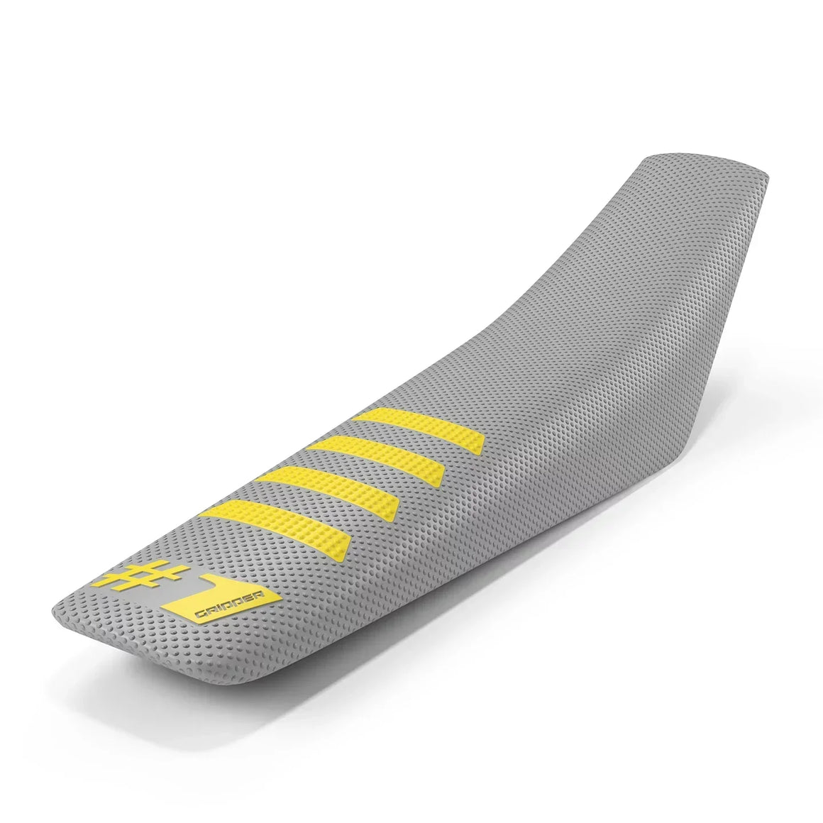 RIBBED Seat Cover - Light Grey/Neon Yellow