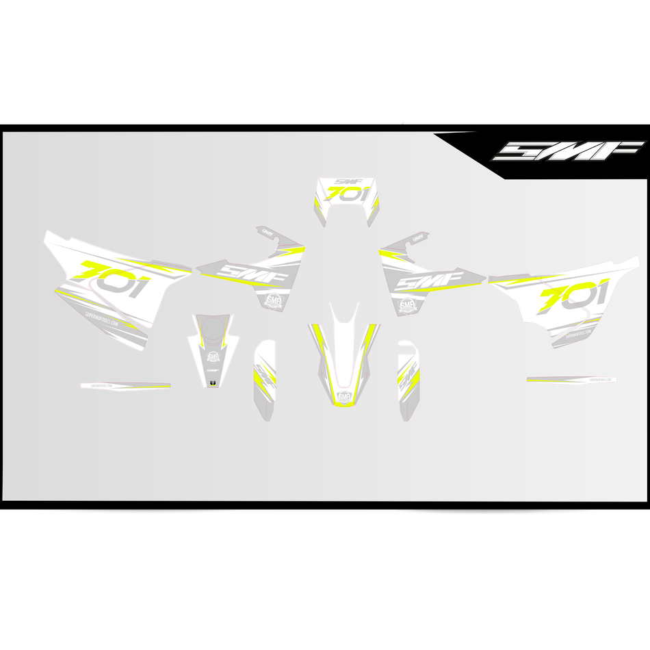 Husqvarna 701 - Fluo Graphics kit #3