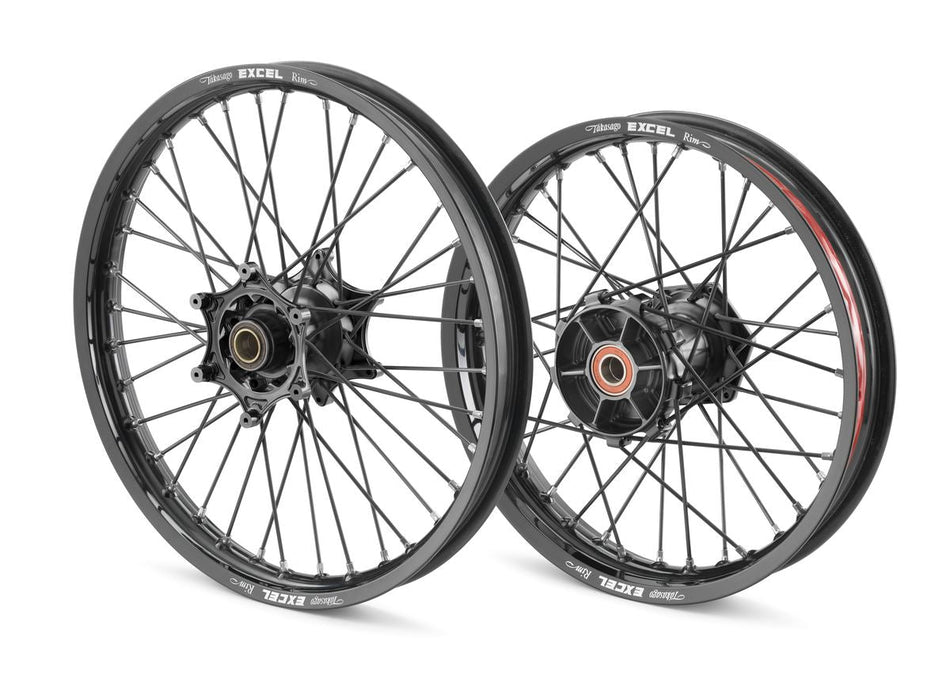 Factory Wheel Set — Anodised, Tube-Type 21"/18" Off-Road