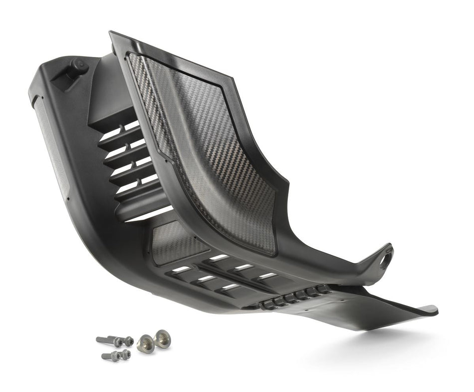 Factory skid plate with linkage protection — KTM MX 2023-2026 | Femon Parts