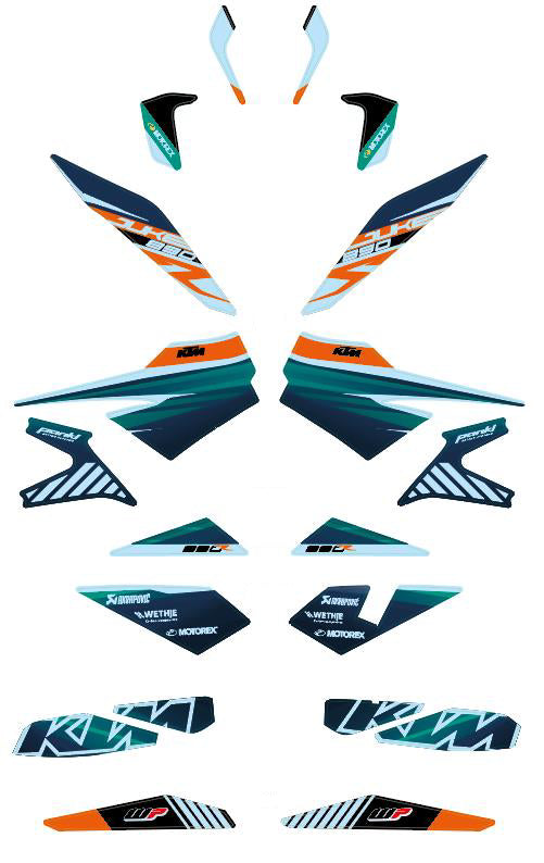 Factory graphics kit — KTM 890 Duke/GP/R 2020-2023 | Femon Parts