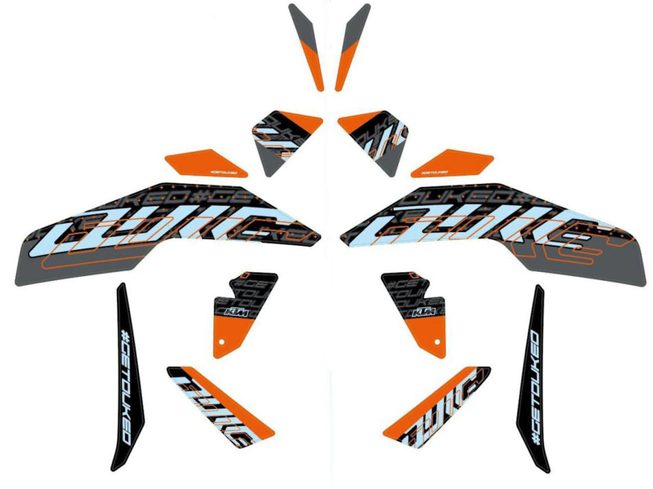 Style graphics kit — KTM 200 Duke/390 Duke 2017-2023 | Femon Parts