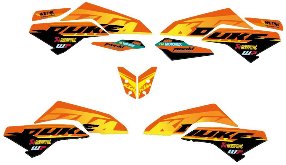 Factory graphics kit — KTM 250 Duke/390 Duke 2024-2025 | Femon Parts
