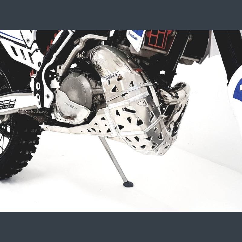 Skidplate met uitlaatpijpbeschermer voor KTM, Husaberg, Husqvarna 2007-2016