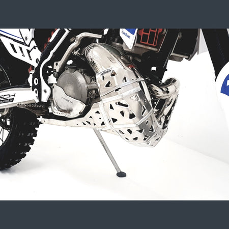 Skidplate met uitlaatpijpbeschermer voor KTM, Husaberg, Husqvarna 2007-2016