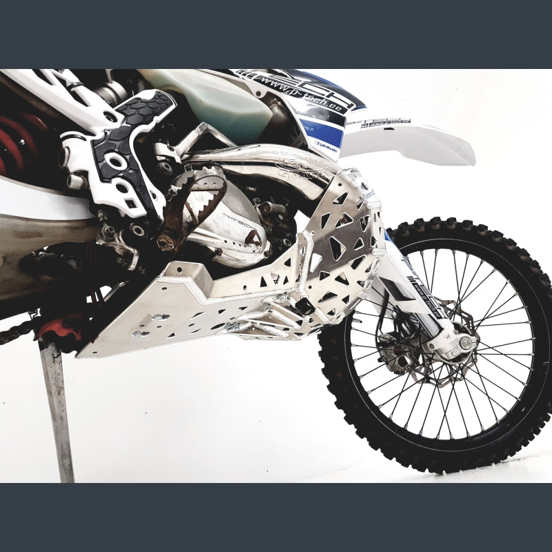 Skidplate met uitlaatpijpbeschermer voor KTM, Husaberg, Husqvarna 2007-2016