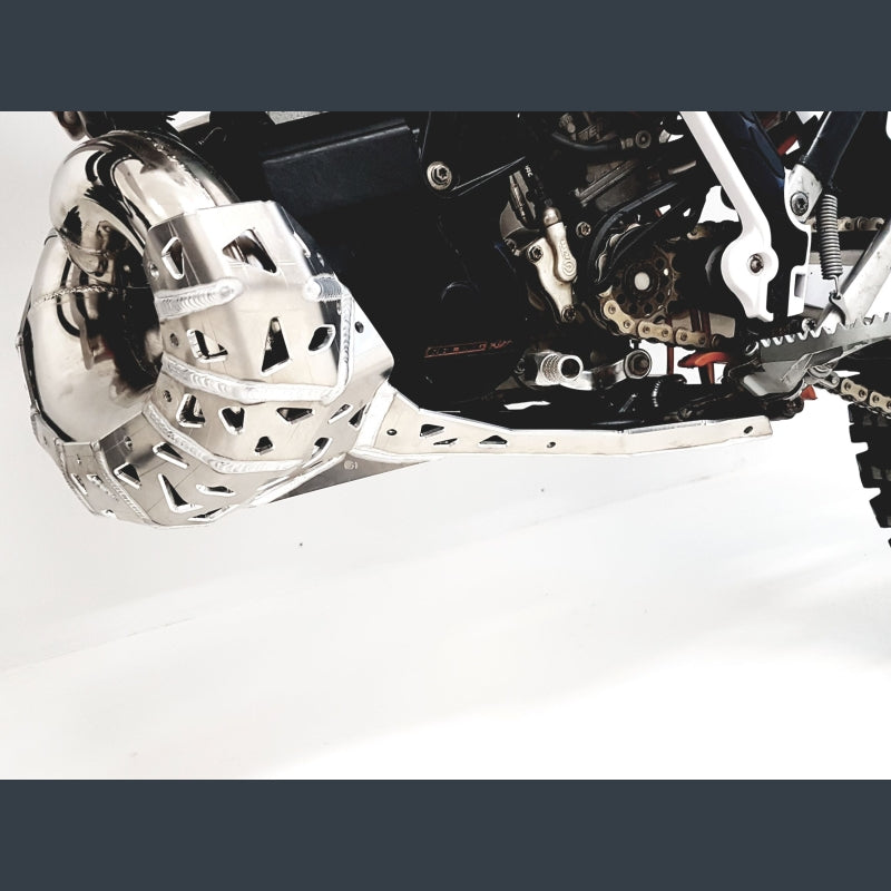 Skidplate met uitlaatpijpbeschermer voor KTM, Husaberg, Husqvarna 2007-2016