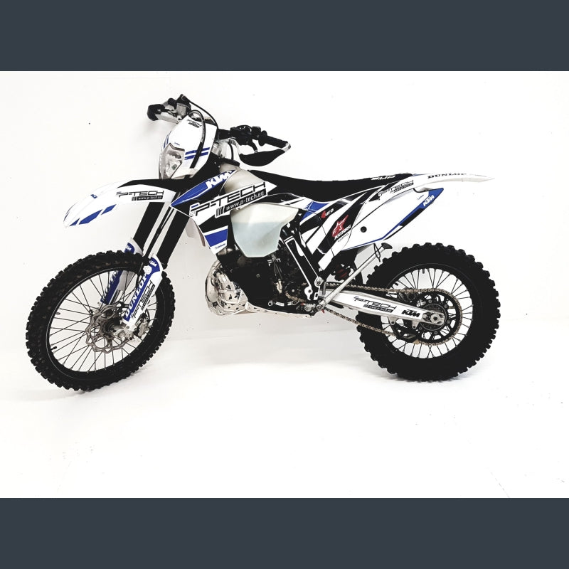 Skidplate met uitlaatpijpbeschermer en kunststof bodem voor KTM, Husaberg, Husqvarna 2007-2016