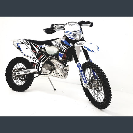 Skidplate met uitlaatpijpbeschermer voor KTM, Husaberg, Husqvarna 2007-2016