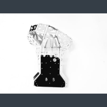 Skidplate met uitlaatpijpbeschermer en kunststof bodem voor KTM, Husaberg, Husqvarna 2007-2016