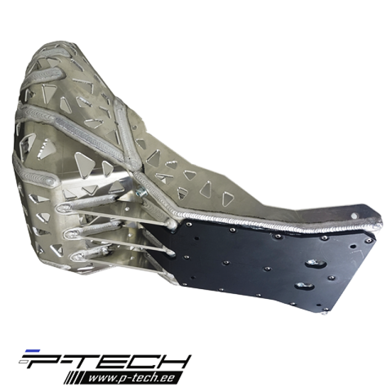 Skidplate met uitlaatbescherming en kunststof bodem voor KTM EXC / XC 2017-2019