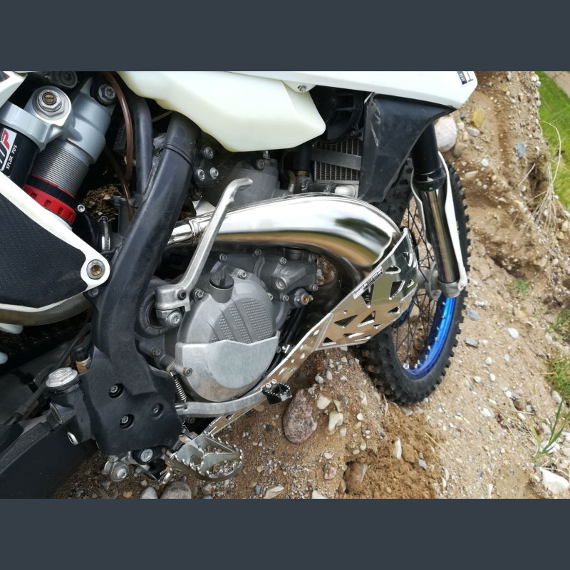 Skidplate met uitlaatbescherming voor KTM EXC / XC en Husqvarna TE 2017 - 2019