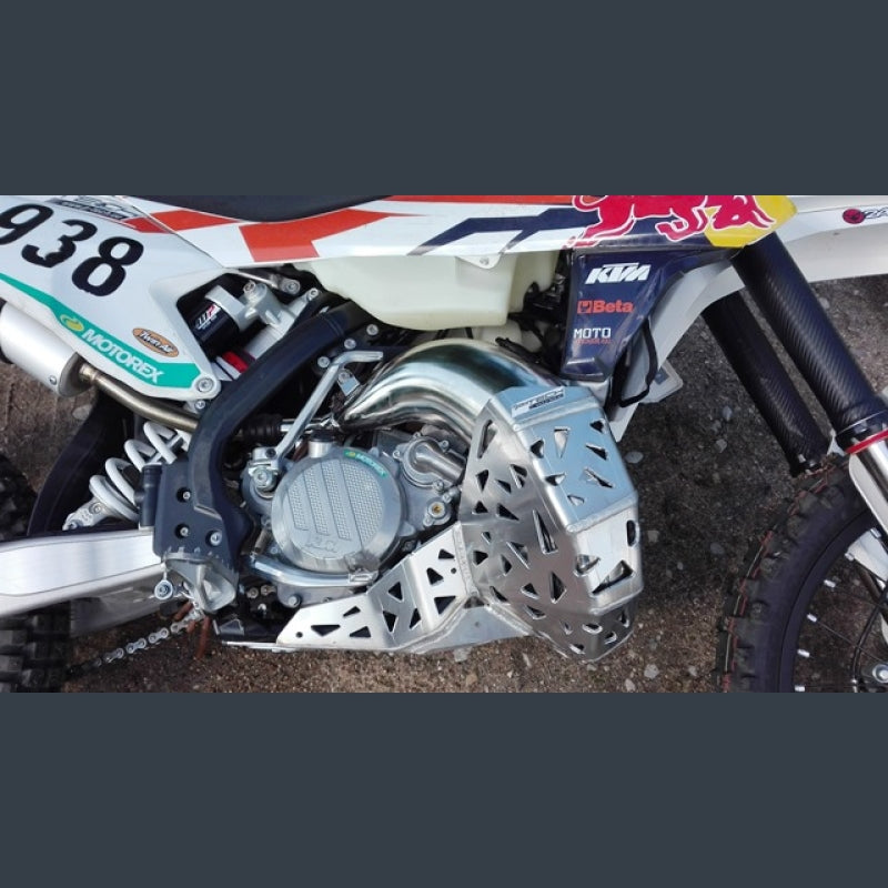 Skidplate met uitlaatbescherming voor KTM SX / XCW en Husqvarna TC, TE/TX 125, 150 2016-2019