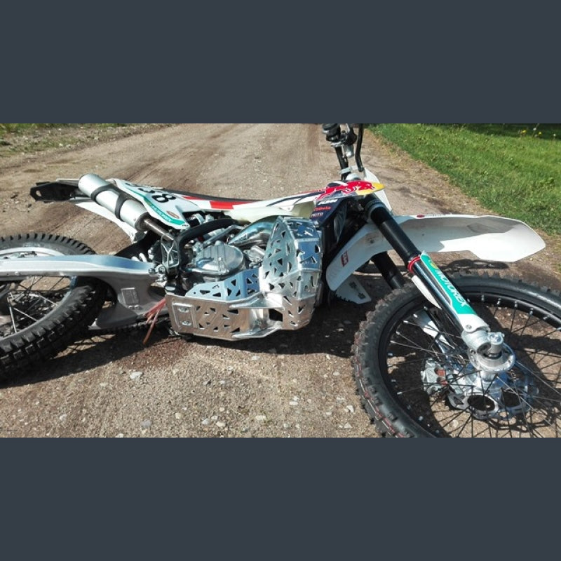 Skidplate met uitlaatbescherming voor KTM SX / XCW en Husqvarna TC, TE/TX 125, 150 2016-2019