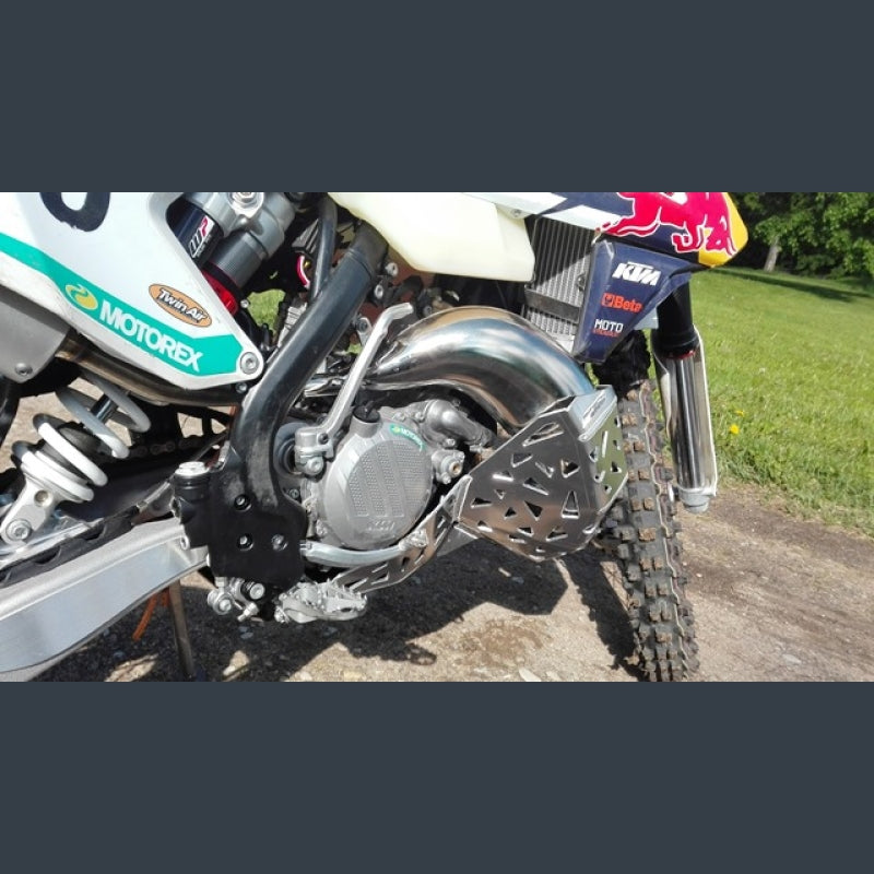 Skidplate met uitlaatbescherming voor KTM SX / XCW en Husqvarna TC, TE/TX 125, 150 2016-2019