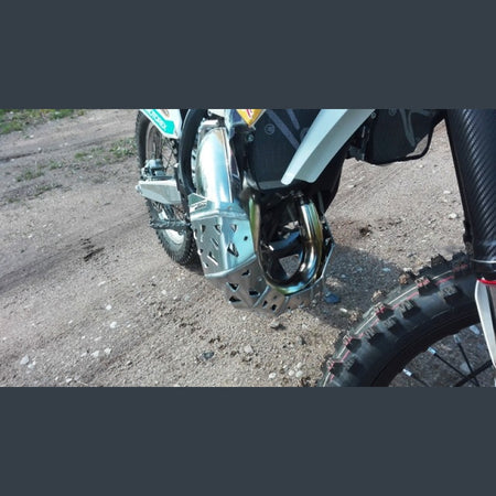 Skidplate met uitlaatbescherming voor KTM SX / XCW en Husqvarna TC, TE/TX 125, 150 2016-2019