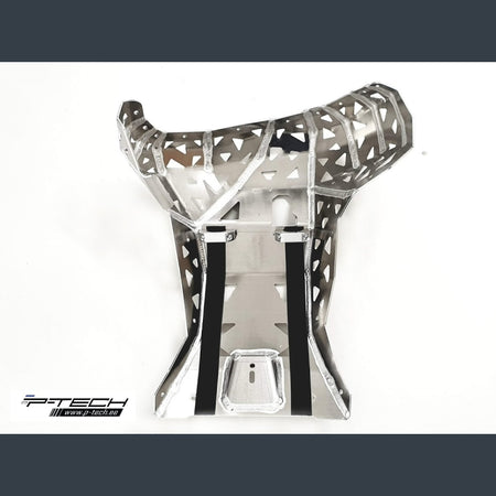Skidplate met uitlaatpijpbeschermer voor Beta RR 250, 300, X-Pro 2023-2026