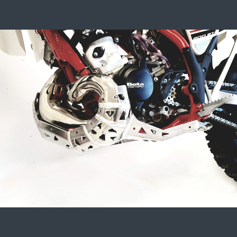 Skidplate met uitlaatpijpbeschermer voor Beta RR200 2019